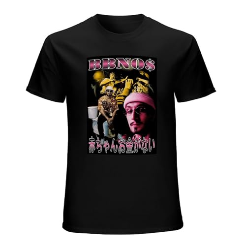 BBNO Vintage Bootleg Merchandise Mens T-Shirt Black Graphic Unisex Tee Shirt XXL