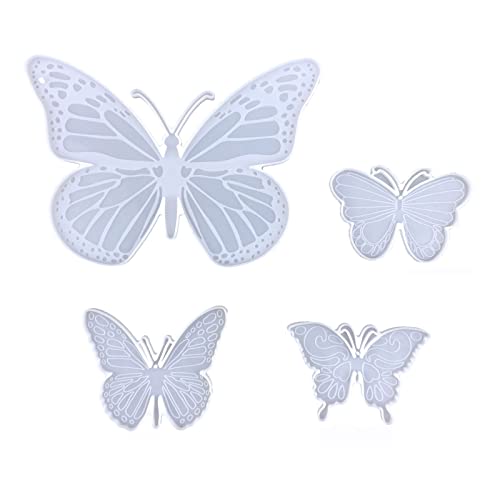 Schmetterling Silikonformen, Mini Home Hängende Dekoration, Epoxidharz Form, für Schmetterling Schlüsselanhänger Wasser Untersetzer, Wandanhänger Dekorativ Cover