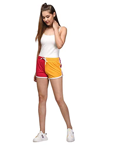 Image of KOTTY Women's Night Shorts(Red&Yellow,34)