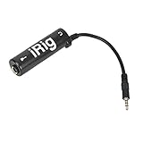  lulongyansf Adaptador de reemplazo Interfaz de la Guitarra del iRig convertidor Negro para el teléfono Guitarra Interfaz de Audio