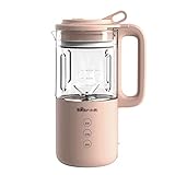 Soy Milk Maker Wall-breaking Machine Household Small Cooking Machine Mute Multi-function Automatic Soymilk Machine (Color : Pink, Size : 15.6x10.3x25.6cm)