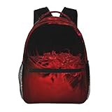 [RFSHOPQR] 彼岸花 花柄リュックサック アニメ バックパック 軽量 通学 旅行 多機能 男女兼用 お祝い プレゼント リュック