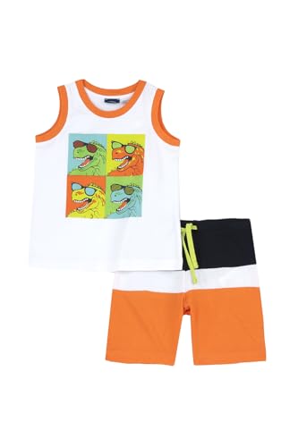 Conjunto de camiseta sin mangas Chicco con diseño italiano en tejido de alta suavidad
