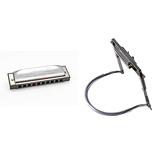 Hohner Harmonica Special 20 en Tonalité BB & Porte Harmonica de luxe - Les Beatles, Paul McCartney, John Lennon, RIngo Starr, George Harrison Hohner Harmonica Special 20 en Tonalité BB & Porte Harmonica de luxe