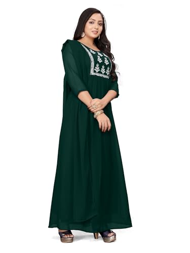 Image of Women's Georgette Fabric Kurti with Dupatta for Any Occassion | Kurti Set for Women