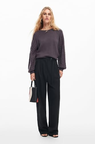 Image of Desigual Women's Textured Sleeve Sweater