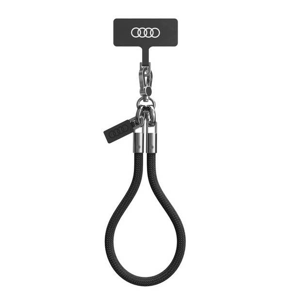 Audi AU-HSL8-R8/D1-BK Cordon universel pour téléphone Noir 28 cm 8 mm, Noir , 28 cm
