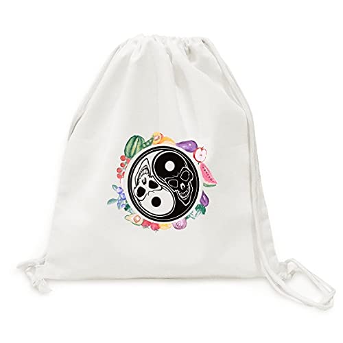 Sac en tissu pliable la chine taichi huit fantômes sangle fruits légumes