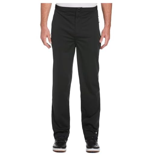 Callaway Golf Mens Stormguard II SwingTech Waterproof Trousers, Caviar, XXL-R