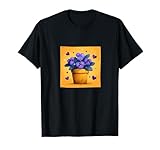 Violet Plant In Pot Hearts Cottagecore Boho Merch