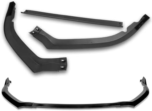 3 Pieces STi-Style Front Bumper Lip Spoiler Splitter Side Body Kit Trim Protection Compatible with 2015-2017 Subaru Legacy, 2016 (Painted Black)