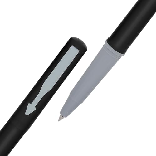 Image of Parker Beta Neo Chrome Trim Roller Ball Pen| Black Body Color| Ink Color - Blue | Perfect for Corporate Gifting | Elite Pen for Professionals