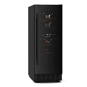 Klarstein Velaire Cantinetta per Vino Doppia Temperatura – 17 Bottiglie, 2 Zone 5-22°C, LED, Touch, Incasso o Libera Installazione, Cantina Frigo per Vino