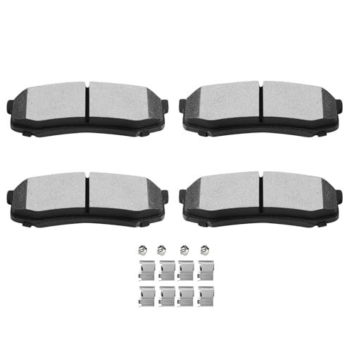 Image of SCITOO D606-7487 Disc Brake Pads Sets Semi-Metal Rear Brake Pads w /Hardware | For Lexus For GX460,For GX470,For LX450,For Toyota For 4Runner,For FJ Cruiser,For Land Cruiser,For Sequoia