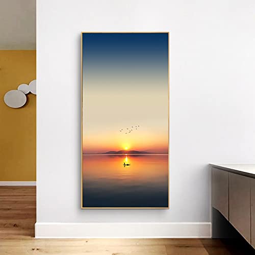 Peinture diamant 5d complet paysage lever du soleil format XXL 70x160cm