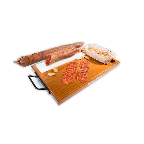 Chorizo Ibérico de Bellota Cular de Julián Martín: Una Verdadera Obra Maestra de la Gastronomía que Celebra la Riqueza del Sabor Ibérico en Cada Loncha, Presentada en una Pieza de 1,4kg aprox.