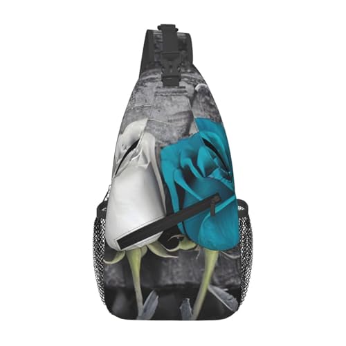 Bolso cruzado tipo mochila deportiva para hombre y mujer negro