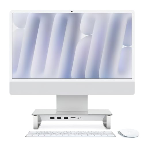 Mac Desktop • M4 chip with 10 core CPU and 10 core GPU • 24-inch 4.5K Retina display • 16GB Unified Memory • Gigabit Ethernet • 256GB SSD+2TB SSD Hub/Stand • Windows 11 • Office • Dust Cover • DVD