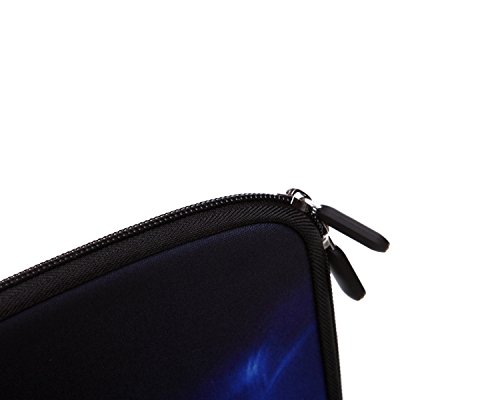 15.6-Inch Neoprene Laptop Sleeve Case With Hidden Handle For 14 14.1 15 15.6" Inch Men Women Acer/Asus/Dell/Lenovo/Thinkpad/Toshiba (15-15.6 Inch, Blue Dragon) #TOP3