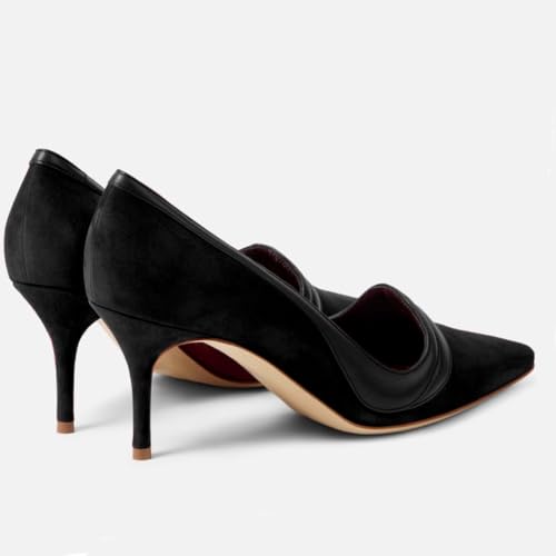SHODENSE Women Pointed Toe Stiletto Heel Pumps Slip On Suede Dress High Heels Sexy 3 inch Stiletto High Heels Pointy Closed Toe Dress Heels Party Wedding Chic 4-11 M US3