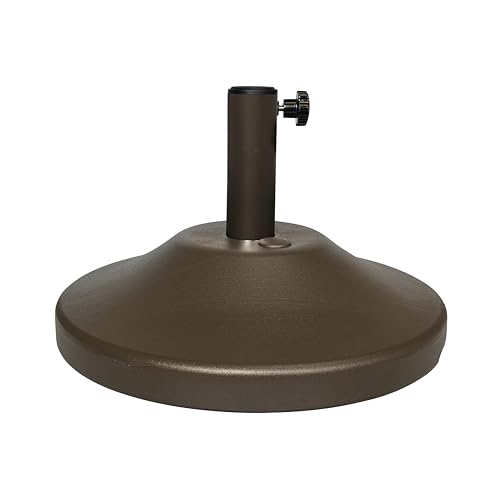 US Weight Fillable Round Umbrella Base - for Use with Patio Table – Heavy Duty Base- Made in the USA
