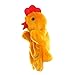 Animal de la historieta del pollo de la marioneta de la felpa de pollo marioneta de mano de la felpa de juguetes de pollo marioneta de peluche interactivo de marionetas para la Escuela Infantil