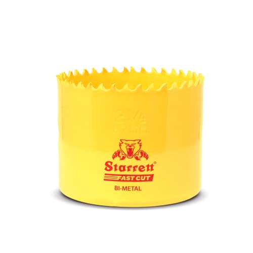 Image of Starrett HSS Bi-Metal Fast Cut Hole Saw - 57mm - For Metal, Wood, Plastics