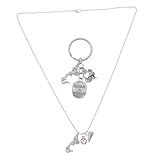 Thème de pom-pom girl distinctif : motifs de trompette et de pompon soulignent pour cheerleading et font vos articles, porte-clés à main, porte-clés à breloque pom-pom girl