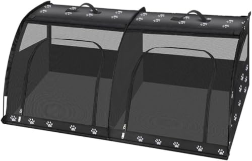 ポータブルペットキャリア、猫用折りたたみ式旅行ペットキャビン、犬用キャビン、中型・大型犬用ゴールデンレトリバー安全シート、フロント・リアカーバスケット、多機能ペットバッグ、取り外し可能なエアボックス付きポータブルキャットバッグ (B,100*50*50cm