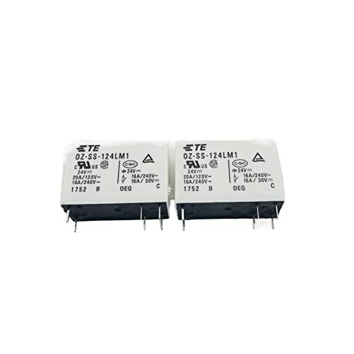 Relé 16A 24VDC MESKEL OZ-SS-124LM1 con juego de 6 pines electromagnéticos 3