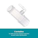 2-Pack LifeSource Oxygen Enrichment Adapter, Oxygen Connector. CPAP Tube Adapter. - Image 4