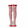 A2Z 4 Kids Girls Boys Striped Stockings Red & White Halloween Fancy Dress Accessory Over Knee Socks Soft Stretchy Polyester Witch Clown Pirate Theme Wear for 4-14 Years