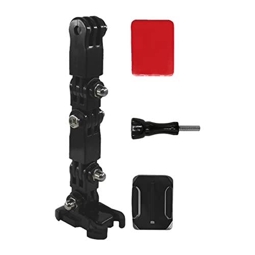 Support De Fixation De Menton pour Casque De Moto, Accessoires De Caméra d'action Réglables en Direction pour Caméra d'action Gopro 10/9/8/7/6