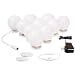 Lvyinyin Vanity Mirror with Lights Hollywood Makeup Lighted Desk Dimmable Circle LED Bulbs Wall Lighting Fixtures for Bathroom Dressing Cosmetic Table (Daylight, 10 Packs, Not Linkable)