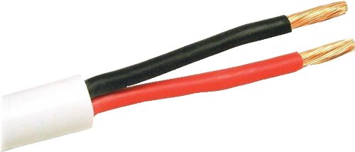 Image of C&E CNE62662 Premium Series CL2 Rated 2-Conductor 12 Gauge in wall Speaker Wire Cable (100 Feet / 30 Meters) 99.9% Oxygen Free Copper, White