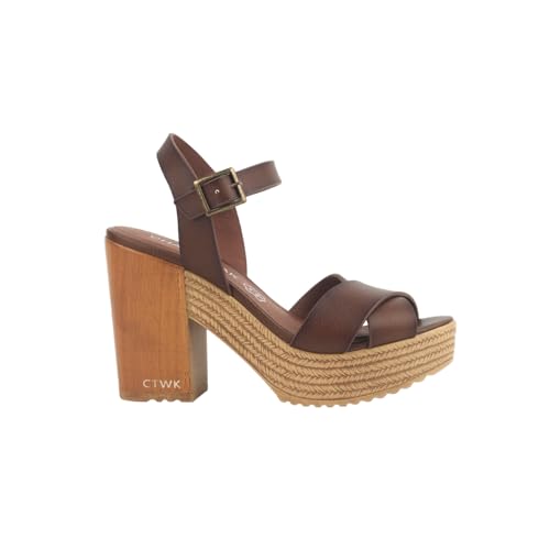 CHATTAWAK 9hortensechoco39, Zapatos con Ruedas Mujer, Chocolate, 39 EU