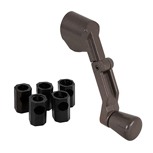 Prime-Line H 3960 Casement Folding Crank Handle, 2-3/4 In. Width, Die Cast Zinc, Bronze Finish...
