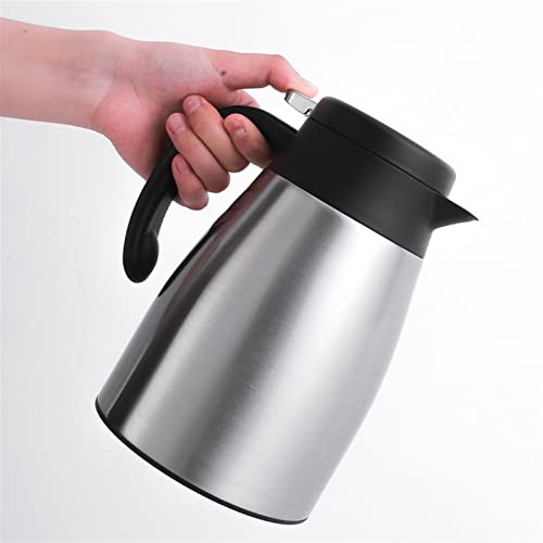 Tetera eléctrica portátil de acero inoxidable 1200 ml negro miniatura 2