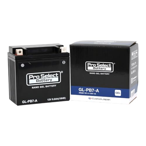 ProSelect(プロセレクト) バイク GL-PB7-A ナノ・ジェルバッテリー(YB7-A、12N7-4A 互換)(ジェルタイプ 液入充電済) PSB123 密閉型MFバッテリー