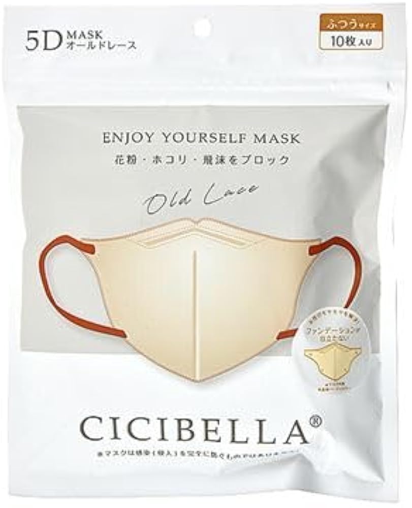 Amazon.co.jp: [CICIBELLA] 5D バイカラー 立体マスク 10枚 オールド