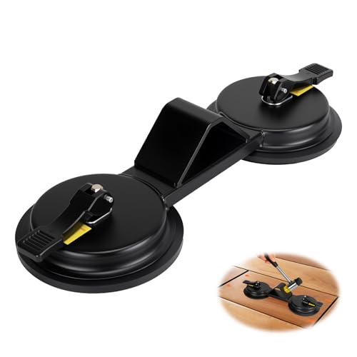 Upgraded Floor Gap Fixer Tool, Laminate Flooring Tools for Fixing Gaps, Plank Grabber Floor Fix Pro, Heavy Duty Suction Cup, 45°Striking Surface Flooring Repair Tool for Smooth Vinyl, Wood, Laminate