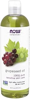 NOW Solutions, Grapeseed Oil, Skin Care for Sensitive Skin, Light Silky Moisturizer for All Skin Types, 16-Ounce