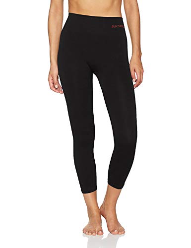 Sundried Caleçons écourtés de Femmes 3/4 Capri Collants Yoga Courir Gym (Noir, M)