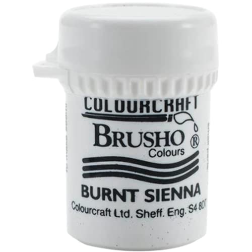 Colorfin Brusho Crystal Colour 15G Burnt Sienna, Acrylic, Multicolour, 3.04x3.04x5.08 cm