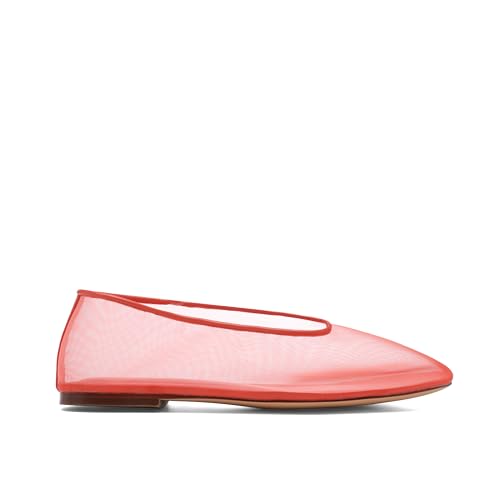 Women's Fine Mesh Ballet Flats,Round Toe Ballerina Shoes,Casual Slip On Mary Jane Flats,Comfortable Daily Dress Shoes