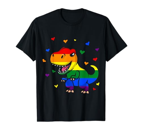 Drapeau LGBT Pride Funny Dinosaur Pride Arc-en-ciel T-Shirt