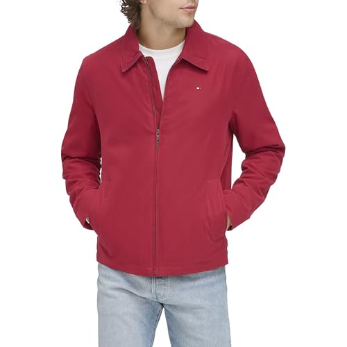 Image of Tommy Hilfiger Men's Lightweight Zip-up Microtwill Golf Jacket (Standard and Big & Tall Sizes)