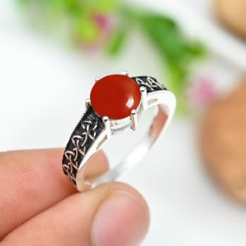 Anillo de plata de ley 925 para hombre y mujer, artículo de regalo, joyería hecha a mano TSR1225AA