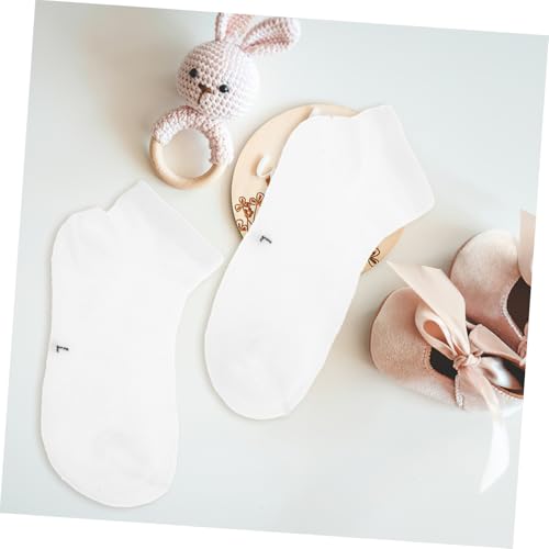 6 Pairs Boys and Girls Cotton Socks Unisex Solid Toe Seamless Socks for Toddlers Boys Girls Breathable for Baby Toddler4