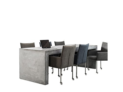 matodi hormigón comedor mesa de jardín Forma de U Betongrau